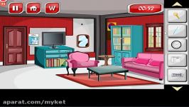 Escape Glitter Red Living Room Game Walkthrough