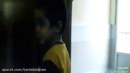 خداحافظی فرزند شهید مدافع حرم پدرش قبل اعزام