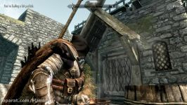 گیم پلی خودم Skyrim حمله اژدها به شهر Whiterun