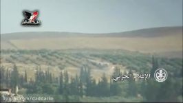 انهدام تانک T 72 النصره موشک کورنت در شهر جمرک درعا