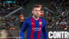 چهره تمام بازیکنان بارسلونا در pes 2017