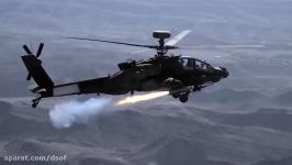 لحظه دیدنی شلیک موشک بریمستون بالگرد آپاچی AH 64E
