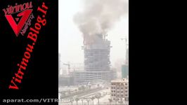 آتش سوزی مهیب در یک برج مسکونی در دبی مجله ویترینو