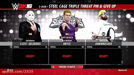 WWE 2K16 Cage Match  Ohmwrecker Maskedgamer