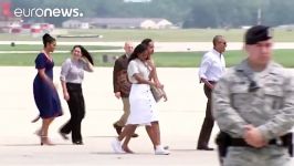 آغاز تعطیلات تابستانی باراک اوباما خانواده