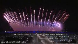 آتش بازی زیبا افتتاحیه المپیک 2016 ریو