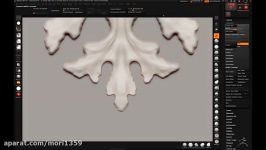 Digital sculpting of rosette