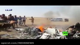 ساقط شدن جنگنده روسی در حومه «ادلب» سوریه