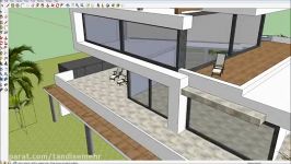 Google Sketchup Speed Building  Modern house