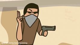 CSGO Cartoon. Special 2 Typical throwing of grenades