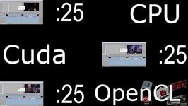 تفاوت رندر بین cuda openCL