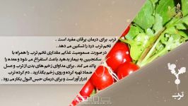 خواص غذایی درمانی ترب دانش تغذیه