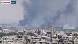 حمله هوایی ارتش سوریه به جیش الاسلام در غوطه شرقی دمشق