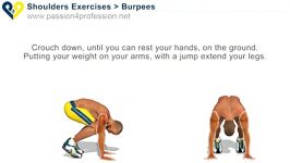 burpees تمرین ترکیبی عضلات سرشانه سینه پشت بازو