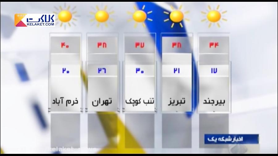 کاهش دمای هوای تهران