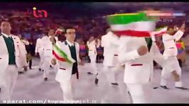 رژه کاروان ایران در المپیک+فیلم