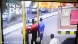لحظه انفجار تانکر حامل بنزین در کرمانشاه