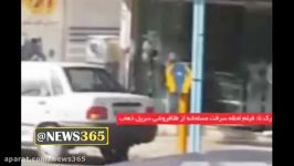 فیلم لحظه سرقت مسلحانه طلا فروشی سرپل ذهاب