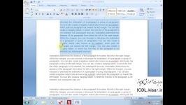 آموزش ورد 37 پاراگراف Paragraph word