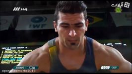 رقابت یک ضرب علی هاشمی در وزنه برداری المپیک