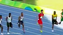 جاستین گاتلین برنده دو 100 متر مردان در المپیک ریو ۲۰۱۶