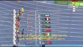 مسابقه حسن تفتیان در نیمه نهایی دو 100 متر  المپیک ریو