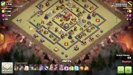 Clash of Clans  Town Hall 10 3 star Queen Walk Mass