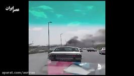 تانکر حمل سوخت در کرمانشاه آتش گرفت