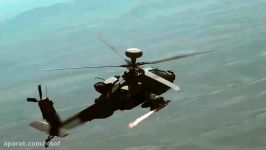 لحظه دیدنی شلیک موشک بریستون بالگرد آپاچی AH 64E