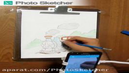 نقاشی زیبای قطار بارنگ نگاهی به اپلیکیشن Photo Sketcher