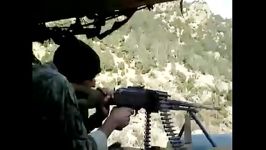 شلیک های سرباز آمریکایی تیربار نیمه سنگین پی کا PKM