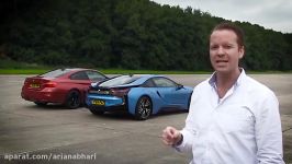 BMW i8 vs BMW M4  Top Gear Drag Races