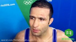 مصاحبه حسن رحیمی پس کسب مدال برنز المپیک