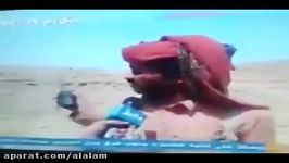 گلوله خوردن مزدور سعودی در گزارش زنده