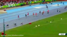 قهرمانی جامائیکا اوسین بولت در دوی 4 در 100 متر