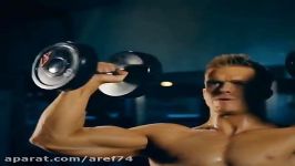 پرس سرشانه دمبل چرخشی نشسته teleram fitnesslife2