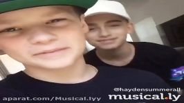 Hayden Summerall and Johnny Orlando Musical.ly