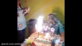 حادثه وحشتناک آتش گرفتن دختر در مراسم جشن تولدش