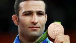 مراسم اهدای مدال بُرنز حسن رحیمی در المپیک ریو 2016
