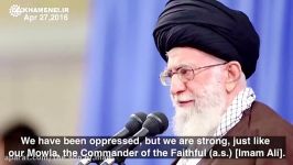 The Supreme Leader of Iran Imam Sayyed Ali Khamenei.