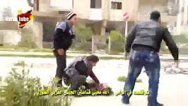 شکار تروریست وهابی توسط یکی حرفه ای ترین تک تیر اندازان ارتش سوریه