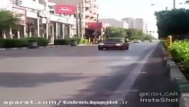 بدلکاری ویراژ دادن ماشین در خیابان