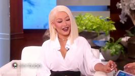 Christina Aguilera Plays Heads Up with Ellen