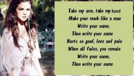 Selena Gomez  Write Your Name آهنگ بیکلام