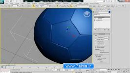 آموزش مدلسازی در 3ds max  توپ والیبال بسکتبال فوتبال تنیس  7alma.ir