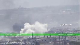 بمباران مواضع تروریست ها در توپخانه راموسه