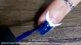 طراحی ناخن  طرح جین Jean Denim nail art