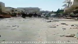بمباران ادلب توسط جنگندههای روسی سوری