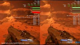 مقایسه عملکرد رابط های OpenGL Vulkan در بازی DOOM