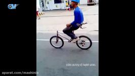 دوچرخه سواری هیجان انگیز در شهر دوچرخه بدون فرمان